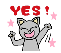 Big eyes of cat.2 sticker #5611595