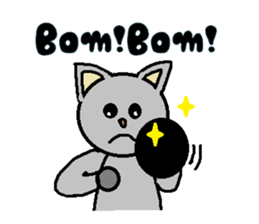 Big eyes of cat.2 sticker #5611597