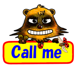 Mischievous raccoon dog 2 sticker #5611798