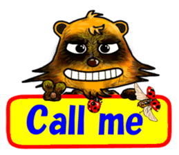Mischievous raccoon dog 2 sticker #5611798