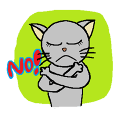 Big eyes of cat. sticker #5611813