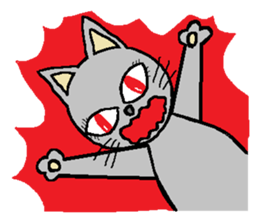 Big eyes of cat. sticker #5611814