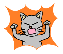 Big eyes of cat. sticker #5611815