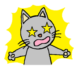 Big eyes of cat. sticker #5611816