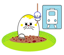 Mole of eggs, Tamamogura sticker #5612176