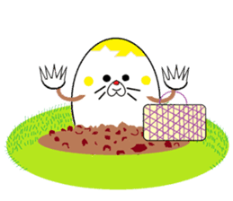 Mole of eggs, Tamamogura sticker #5612187