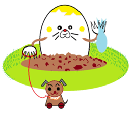 Mole of eggs, Tamamogura sticker #5612191