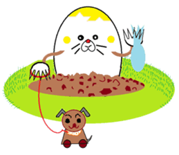 Mole of eggs, Tamamogura sticker #5612191