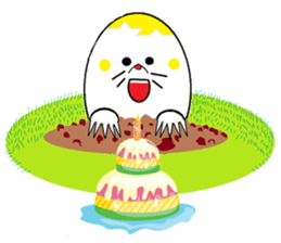 Mole of eggs, Tamamogura sticker #5612198