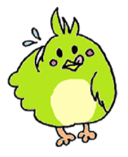 It is fat cute birds. sticker #5612953