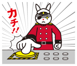 Rabbit captain and the subordinate sticker #5613088