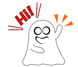 Always cheerful ghost sticker #5615284