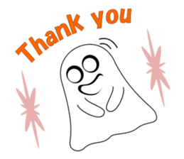 Always cheerful ghost sticker #5615285