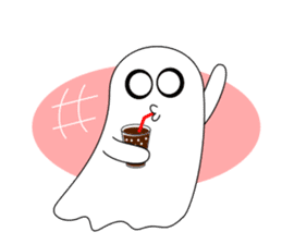 Always cheerful ghost sticker #5615289