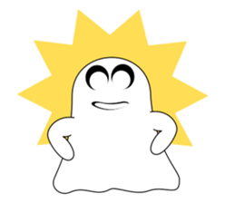 Always cheerful ghost sticker #5615290