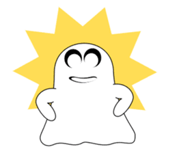 Always cheerful ghost sticker #5615290