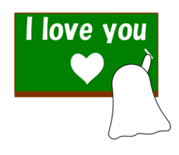Always cheerful ghost sticker #5615291