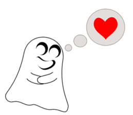 Always cheerful ghost sticker #5615292