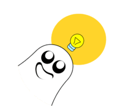 Always cheerful ghost sticker #5615295