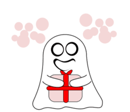 Always cheerful ghost sticker #5615297