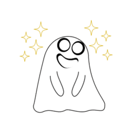 Always cheerful ghost sticker #5615300