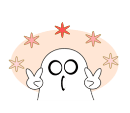 Always cheerful ghost sticker #5615301