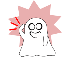 Always cheerful ghost sticker #5615309