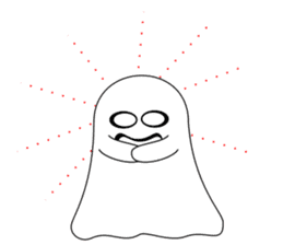 Always cheerful ghost sticker #5615311