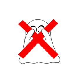 Always cheerful ghost sticker #5615315