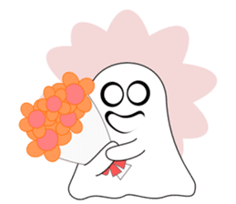Always cheerful ghost sticker #5615318
