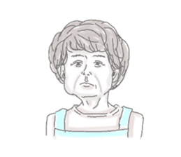 She is a mother. sticker #5615727