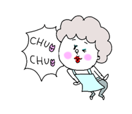 She is a mother. sticker #5615747