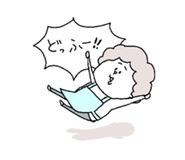 She is a mother. sticker #5615753