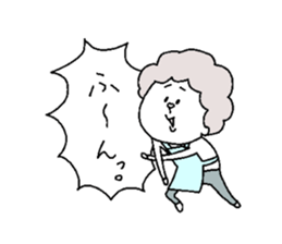 She is a mother. sticker #5615761