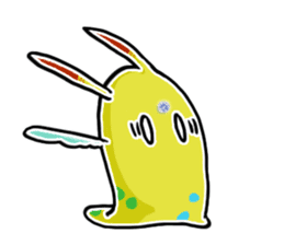 Rabbit slime monsters sticker #5616521