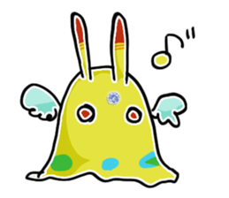 Rabbit slime monsters sticker #5616523