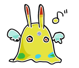 Rabbit slime monsters sticker #5616523