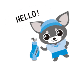 Golf Chihuahua sticker #5618055