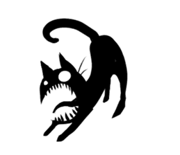 Shadow cat(2) sticker #5618247