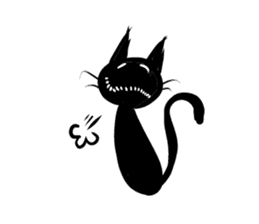 Shadow cat(2) sticker #5618248