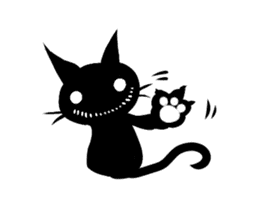 Shadow cat(2) sticker #5618249