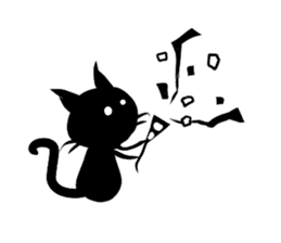 Shadow cat(2) sticker #5618250