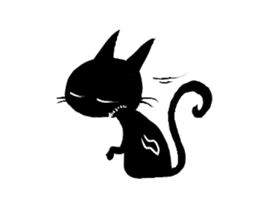Shadow cat(2) sticker #5618251