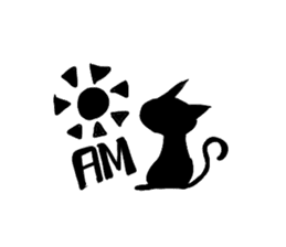 Shadow cat(2) sticker #5618255