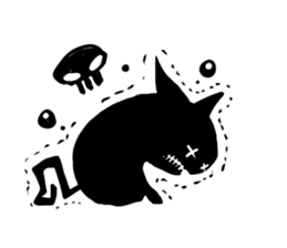 Shadow cat(2) sticker #5618258