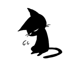 Shadow cat(2) sticker #5618261