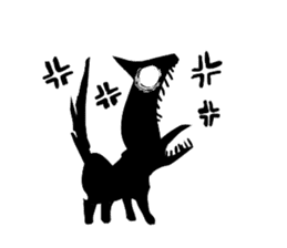 Shadow cat(2) sticker #5618262