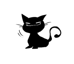 Shadow cat(2) sticker #5618267