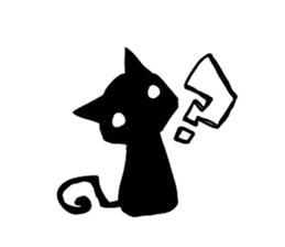 Shadow cat(2) sticker #5618271