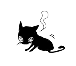 Shadow cat(2) sticker #5618272